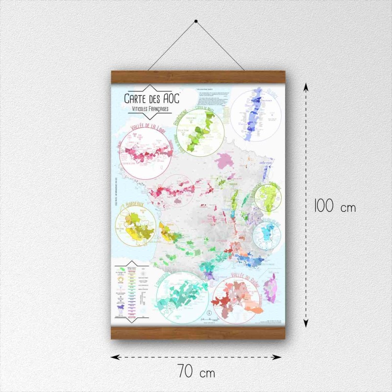 Papier - Carte des AOC de France